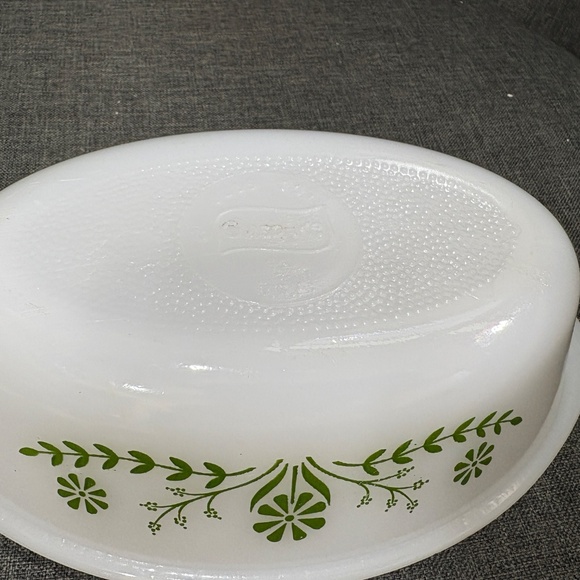 Vintage Glasbake Green Daisy 1 QT Casserole Baking Dish #J235 - Picture 3 of 6